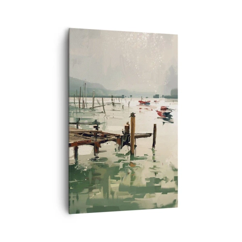 Obraz na plátně - Zalité roztaveným měsícem - 80x120 cm