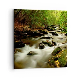 Obraz na plátně - Jako tekuté stříbro - 70x70 cm