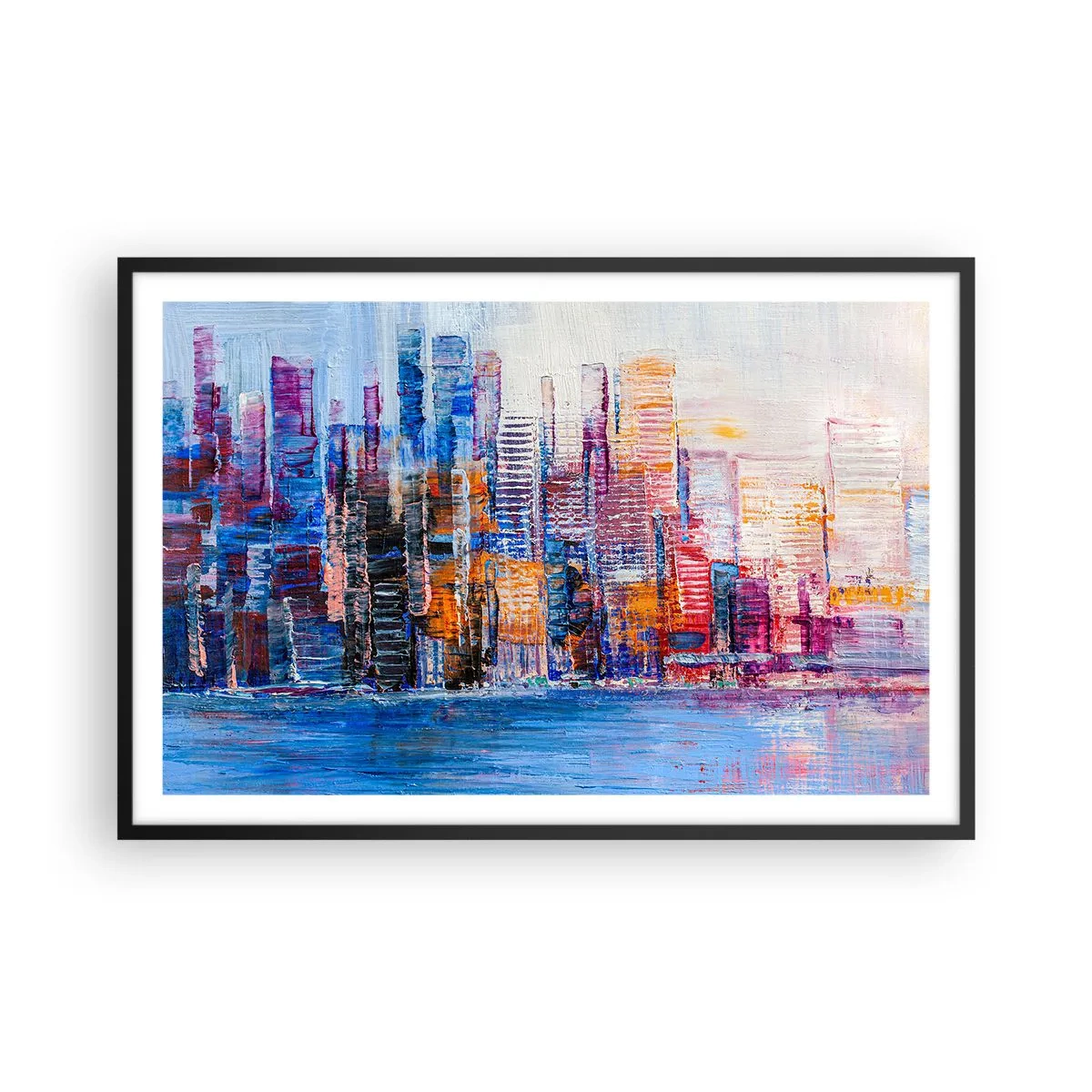 Plakát v černém rámu - Radostná metropole - 91x61 cm