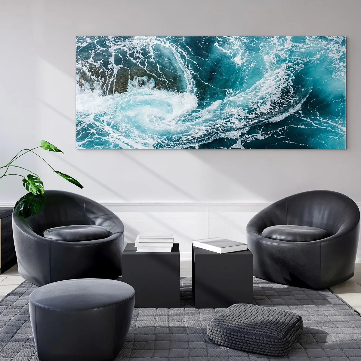 Obraz na skle - Brána do nitra Země - 100x40 cm