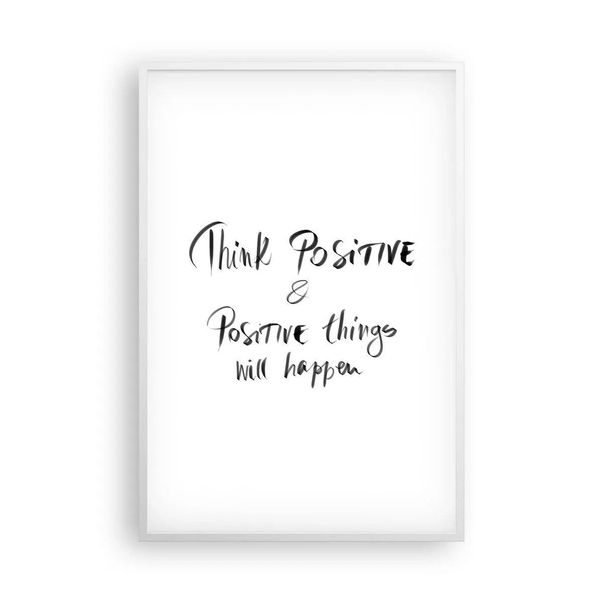 Plakát v bílém rámu - Jak žít? - 61x91 cm