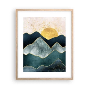 Plakát v rámu světlý dub - Za sedmero horami - 40x50 cm