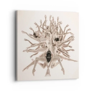 Obraz na plátně - Rozkvět v tanci - 40x40 cm