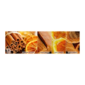 Vzor Fototapety Premium Sand - Cítíte jejich aroma? - oranžový, Skořicová tyčinka, Koření - 100x30 cm