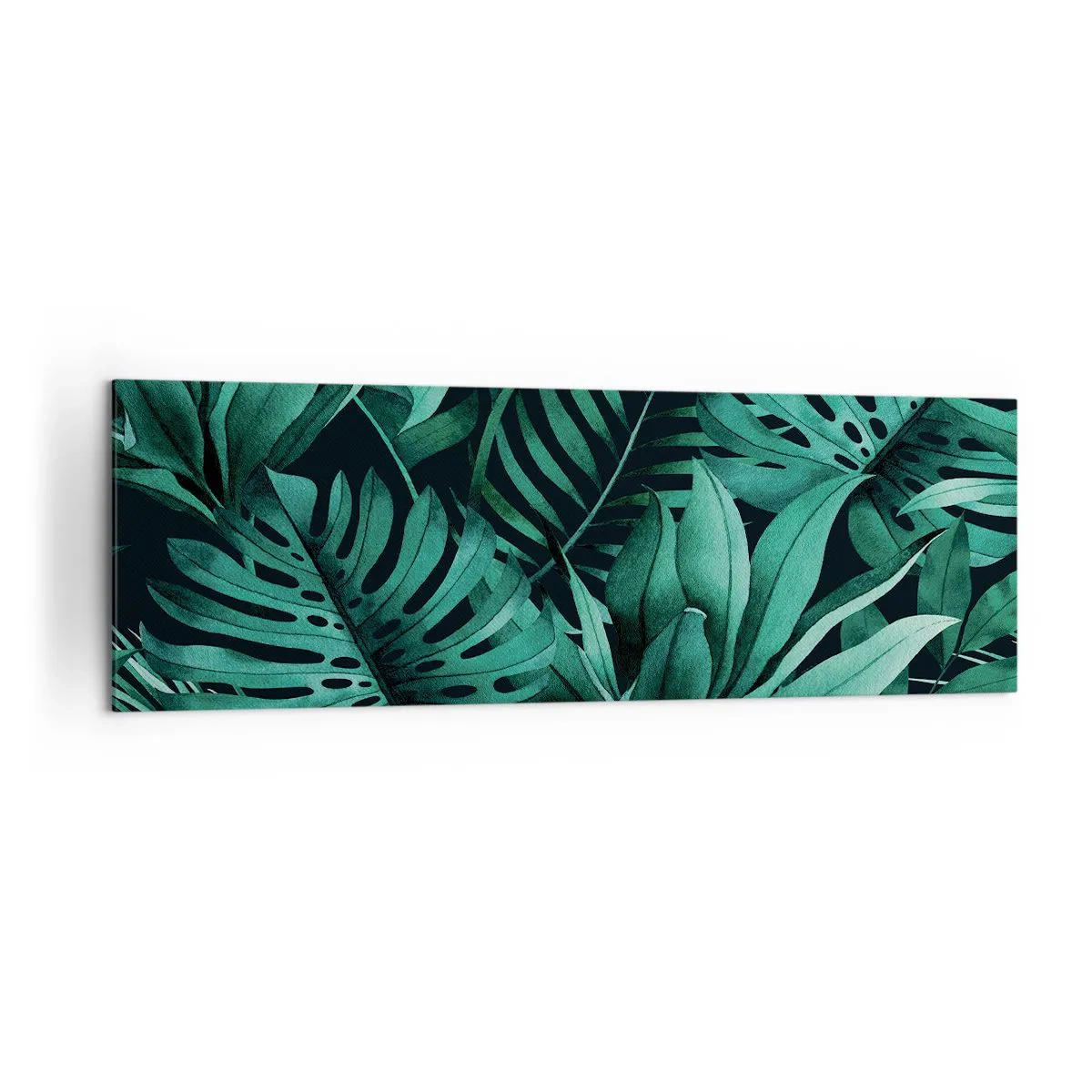 Obraz na plátně - Hloubka tropické zeleně - 160x50 cm