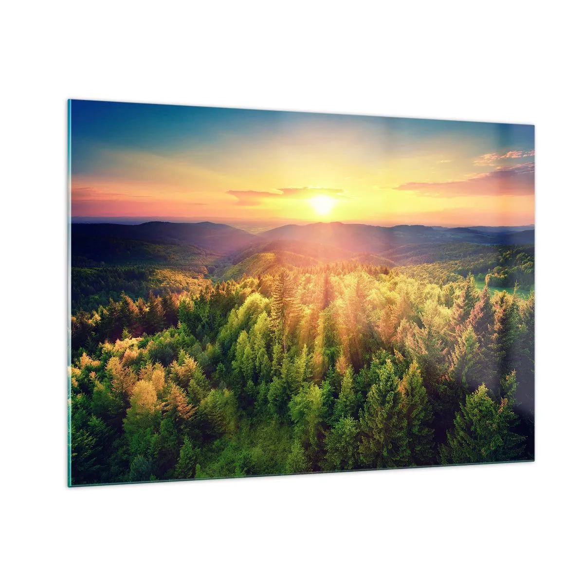 Obraz na skle - Vrcholky a vrcholy - 100x70 cm