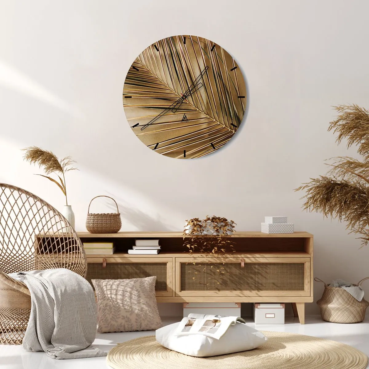 Nástěnné hodiny - Přírodní kolonáda - 40x40 cm