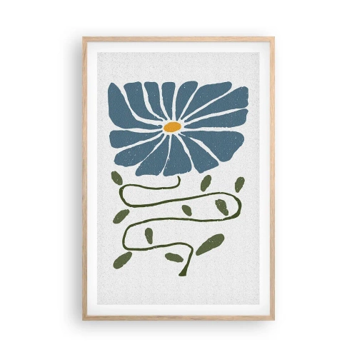 Plakát v rámu světlý dub - Větvičkou ke květu - 61x91 cm