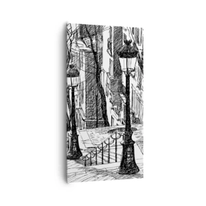 Obraz na plátně - Milostný příběh nebo horor? - 65x120 cm