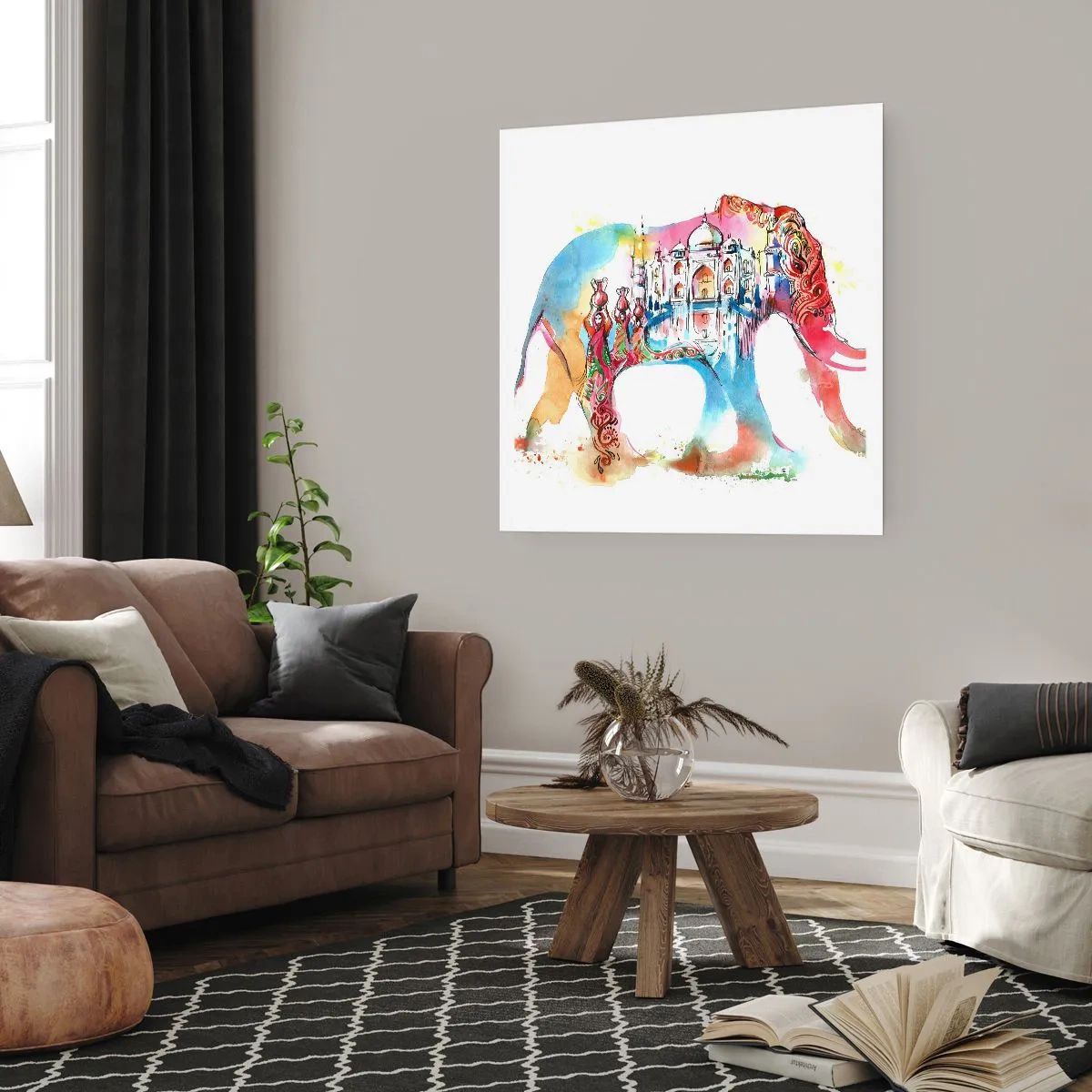 Plakát - Indie - aura lásky - 60x60 cm