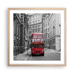 Plakát v rámu světlý dub - Všednost nemusí být šedá - 50x50 cm