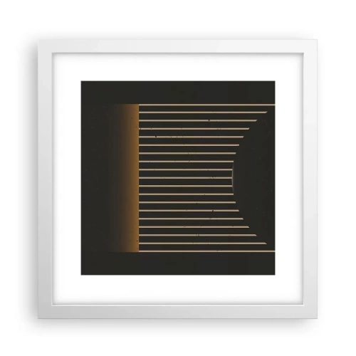 Plakát v bílém rámu - Prozkoumat temnotu - 30x30 cm