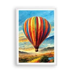 Plakát v bílém rámu - V tichu je toho vidět víc - 70x100 cm