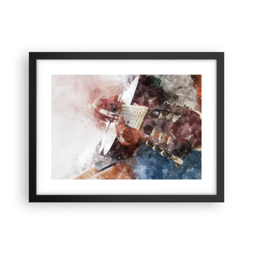 Plakát v černém rámu - Co si o tom myslíš? - 40x30 cm