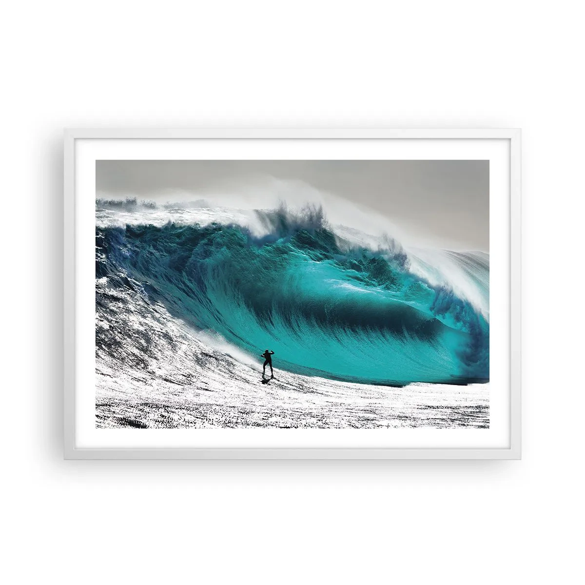 Plakát v bílém rámu - Výzva přijata - 70x50 cm