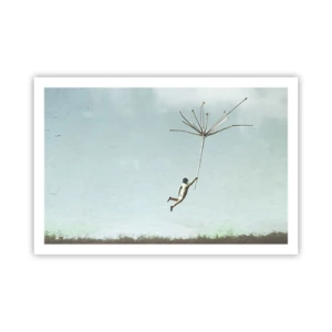 Plakát - Letající pampeliška - 91x61 cm