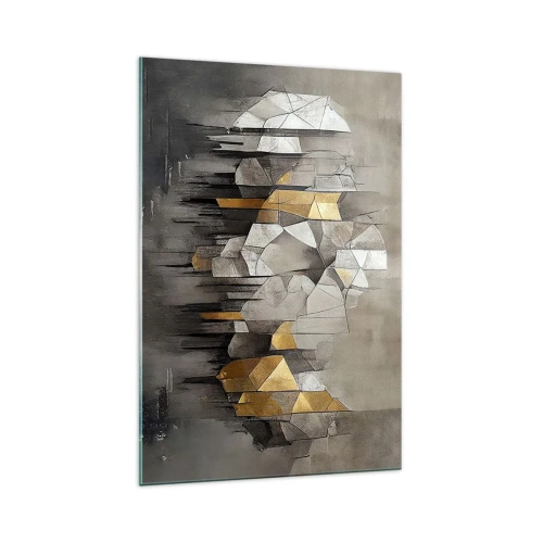 Obraz na skle - Kompozice z ledu a světla - 70x100 cm