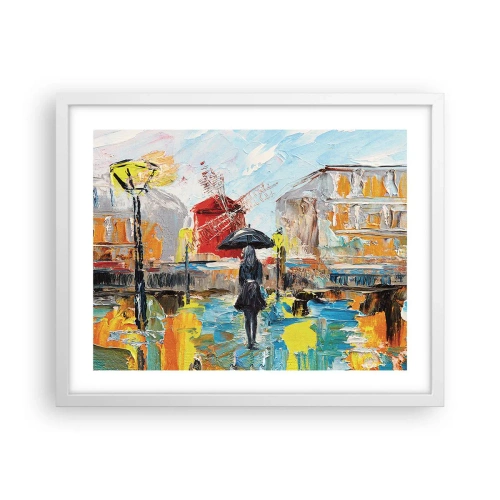 Plakát v bílém rámu - Pařížské legendy - 50x40 cm