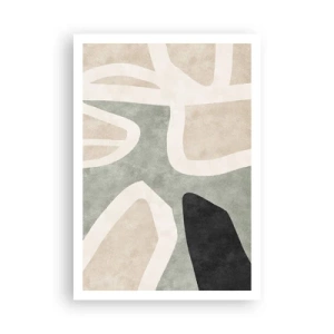 Plakát - Kompozice s černým motivem - 70x100 cm