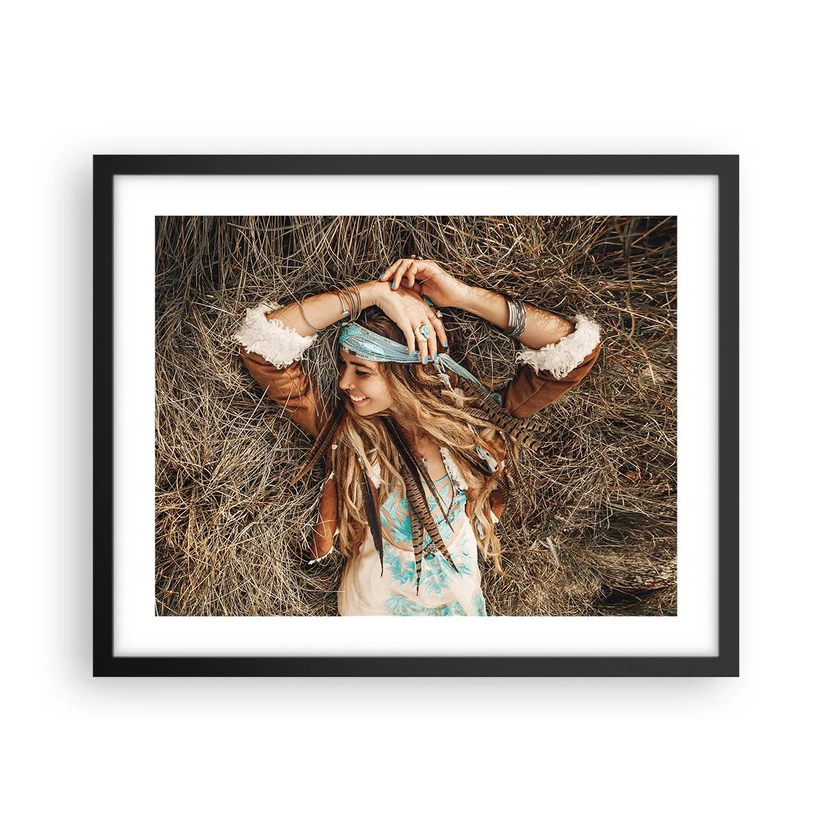 Plakát v černém rámu - Na cestě do léta lásky - 50x40 cm