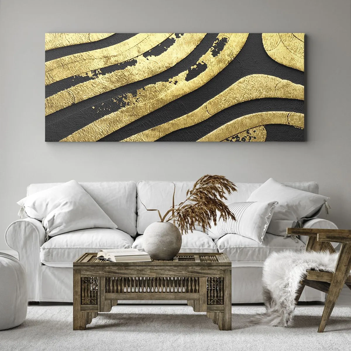 Obraz na plátně - Vše plyne - 160x50 cm