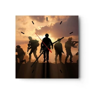 Nástěnné hodiny - Brothers in arms - 30x30 cm