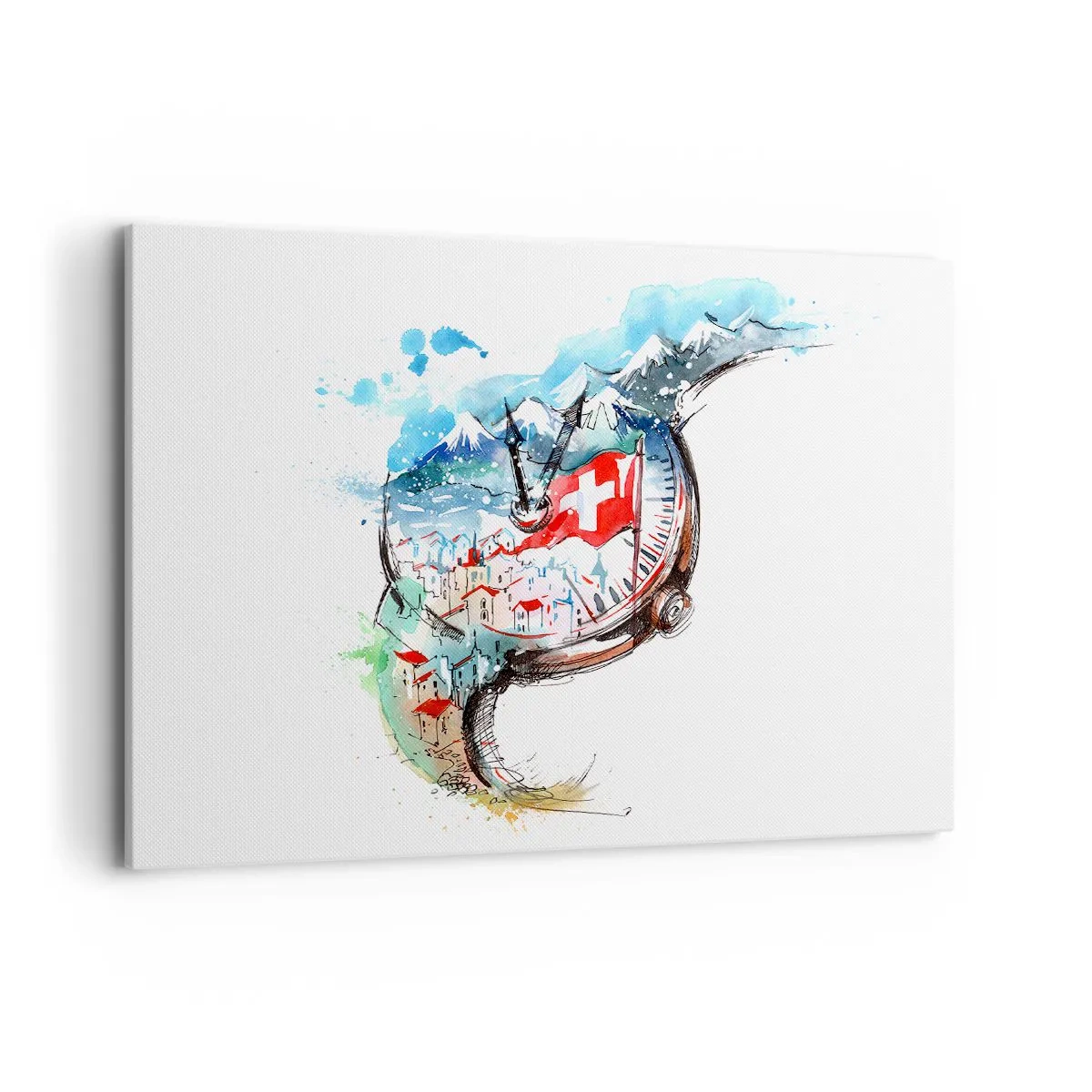 Obraz na plátně - Duch Švýcarska - 100x70 cm