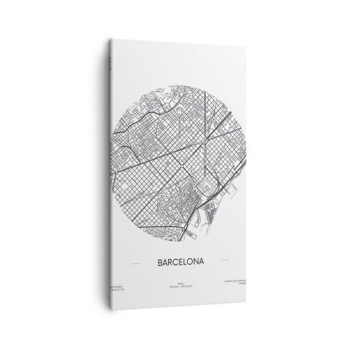 Obraz na plátně - Anatomie Barcelony - 45x80 cm