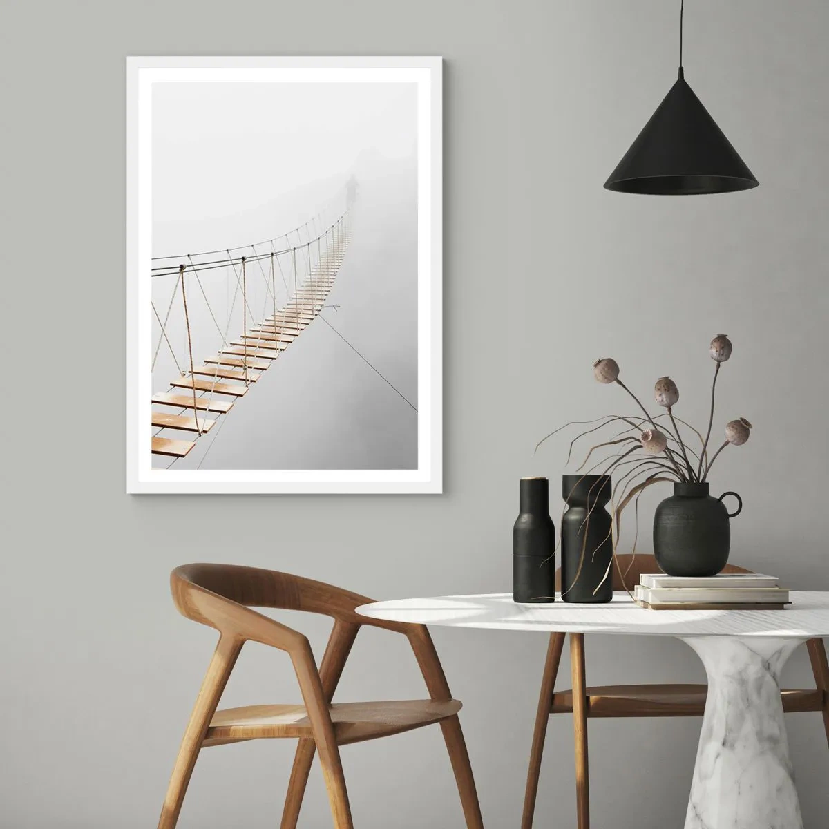 Plakát v bílém rámu - Kam vás zavede? - 50x70 cm