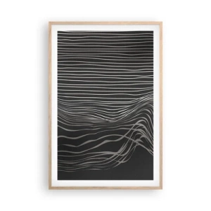 Plakát v rámu světlý dub - Rytmus a přízvuk - 61x91 cm