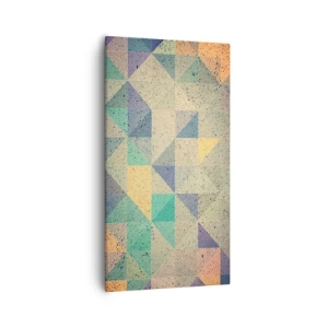 Obraz na plátně - Republika trojúhelníků - 55x100 cm