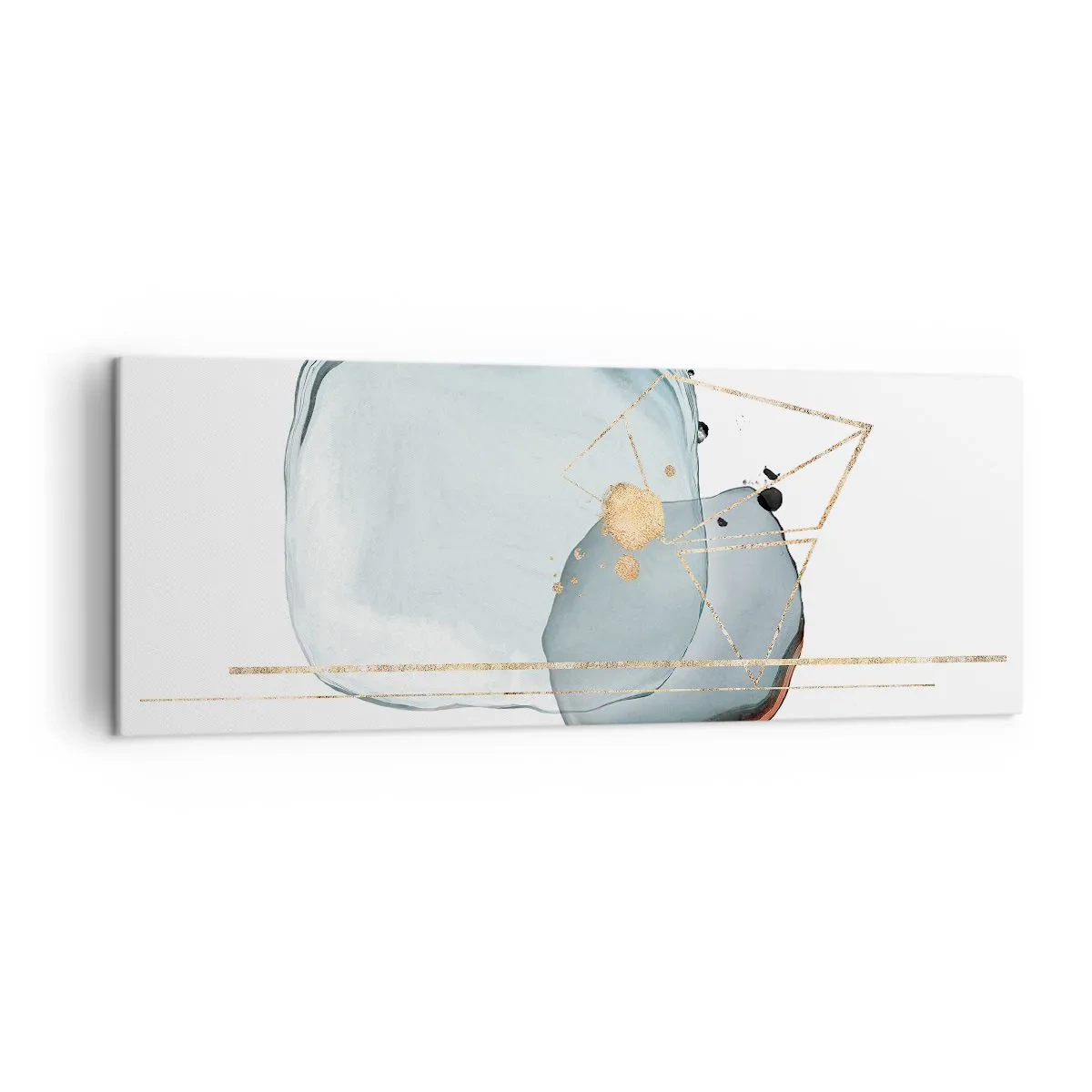 Obraz na plátně - Studie kapky - 140x50 cm