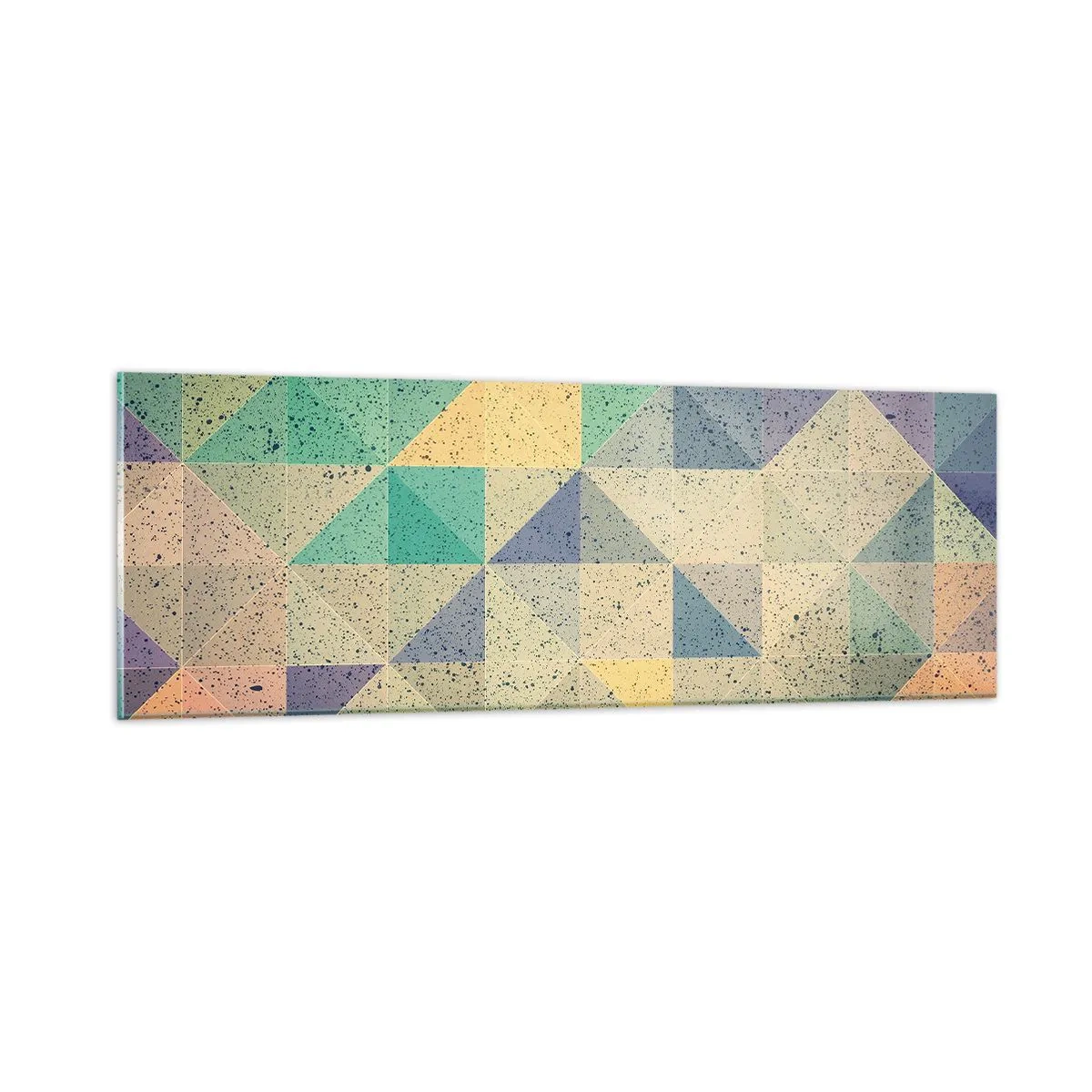 Obraz na skle - Republika trojúhelníků - 90x30 cm