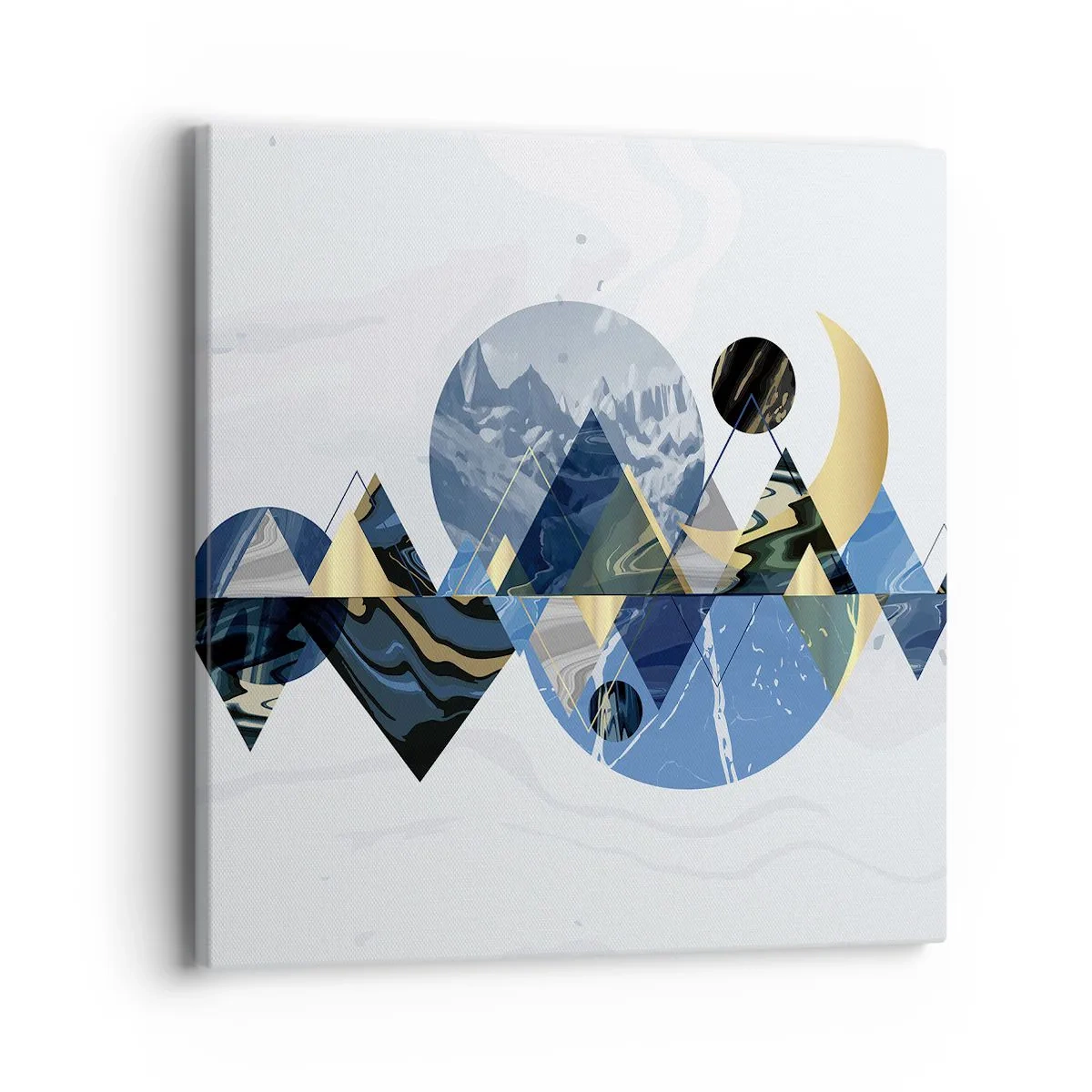 Obraz na plátně - Geometrická krajina - 40x40 cm