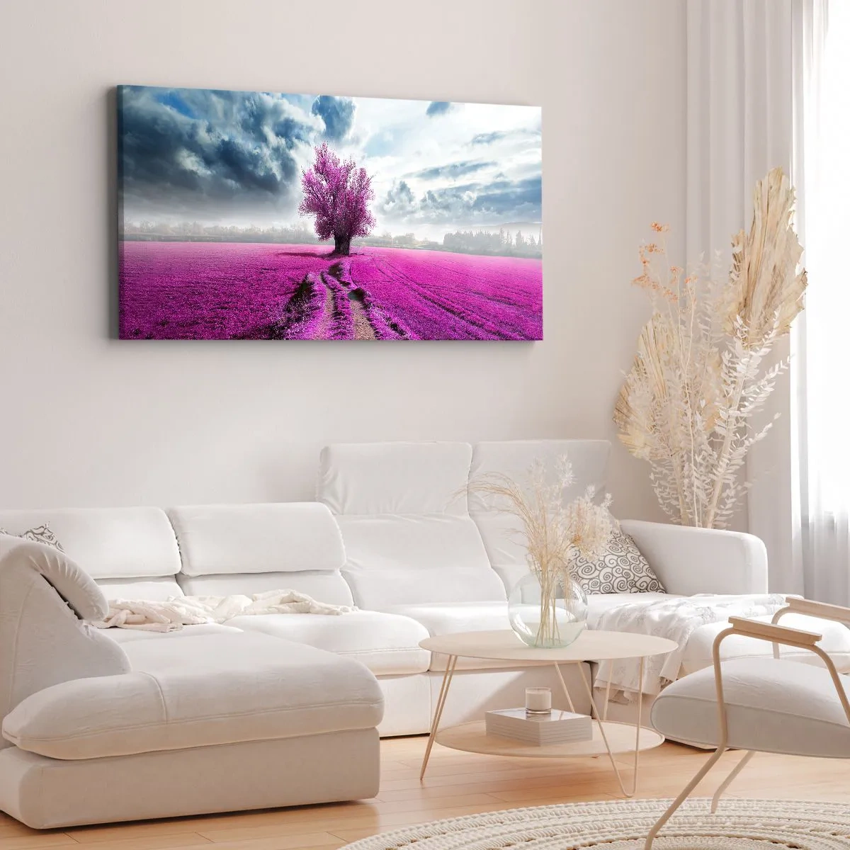 Obraz na plátně - Vřesoviště - divočina - 100x40 cm