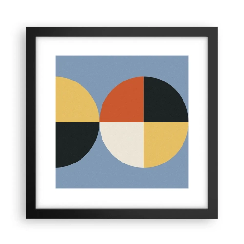 Plakát v černém rámu - Koukej a počítej - 30x30 cm