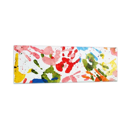 Obraz na skle - Jdi ve stopách - 160x50 cm