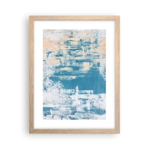 Plakát v rámu světlý dub - Přes rampouch - 30x40 cm