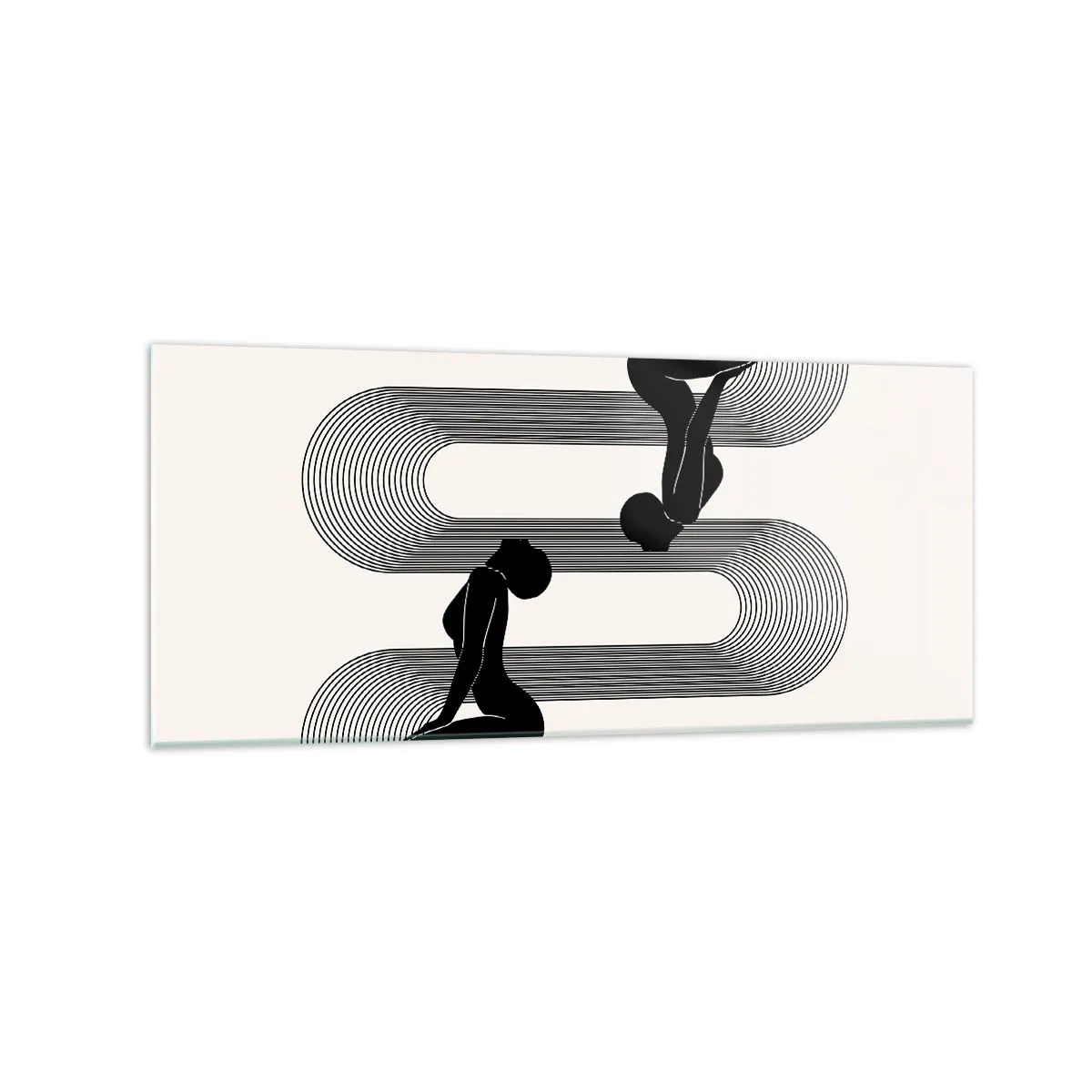 Obraz na skle - Smyslná symetrie - 120x50 cm