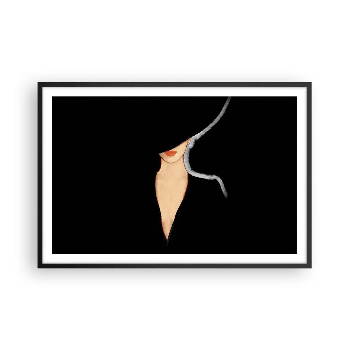 Plakát v černém rámu - Elegance a styl - 91x61 cm