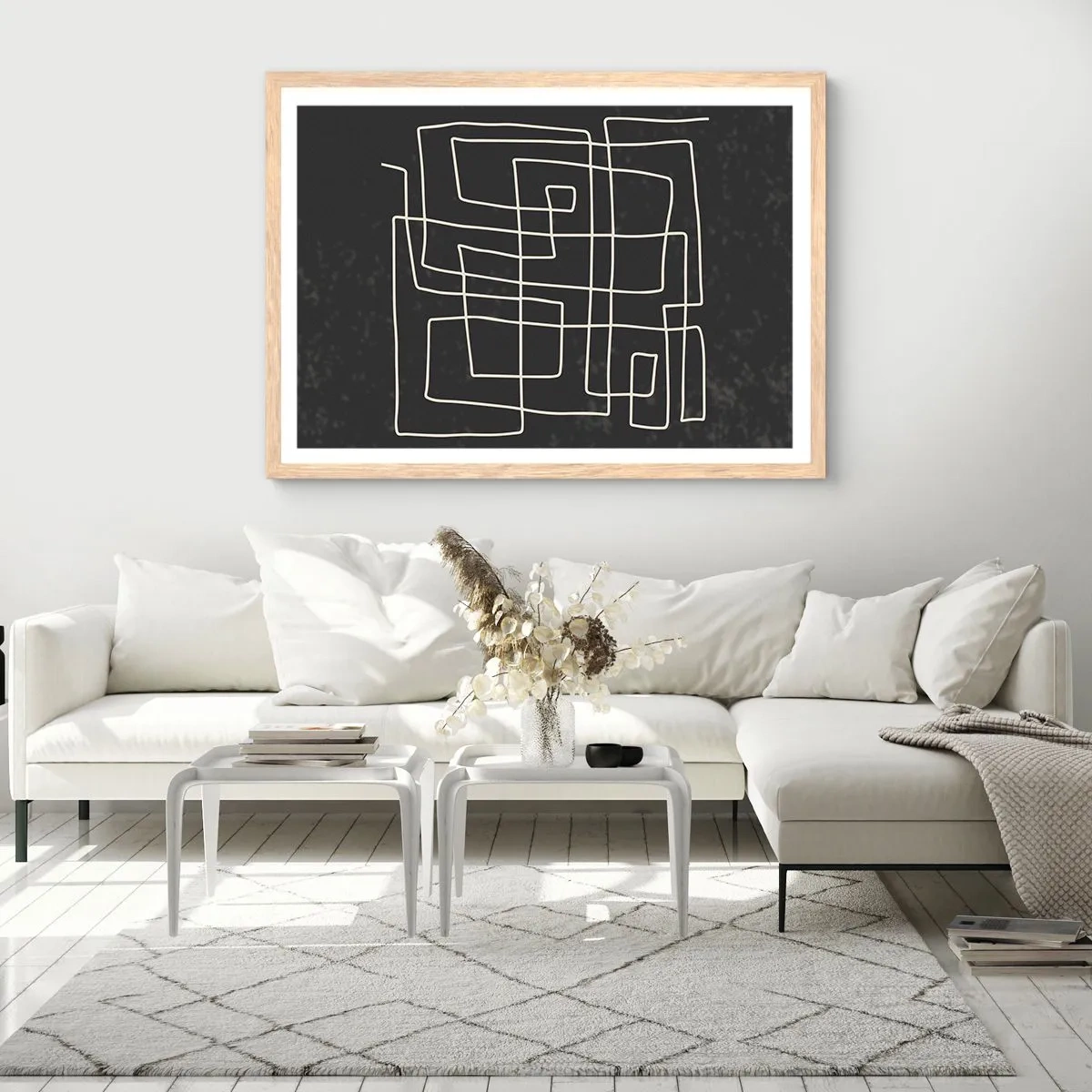 Plakát v rámu světlý dub - Není to tak jednoduché - 100x70 cm