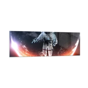 Obraz na skle - Mohu zůstat ještě chvilku? - 160x50 cm