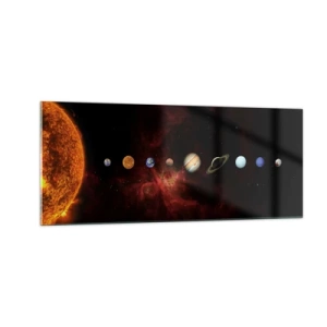 Obraz na skle - Naše čtvrť - 100x40 cm