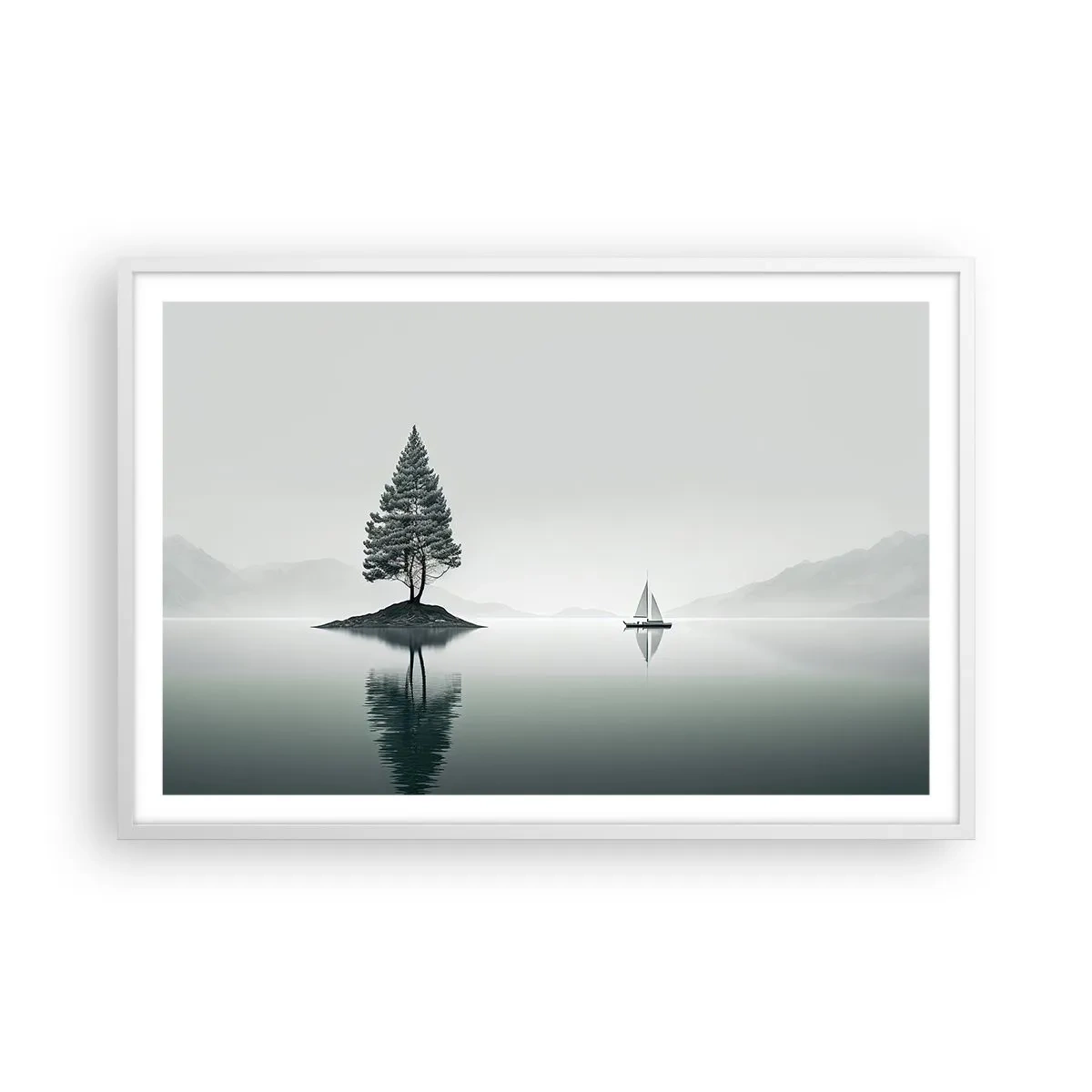 Plakát v bílém rámu - Snění - 91x61 cm