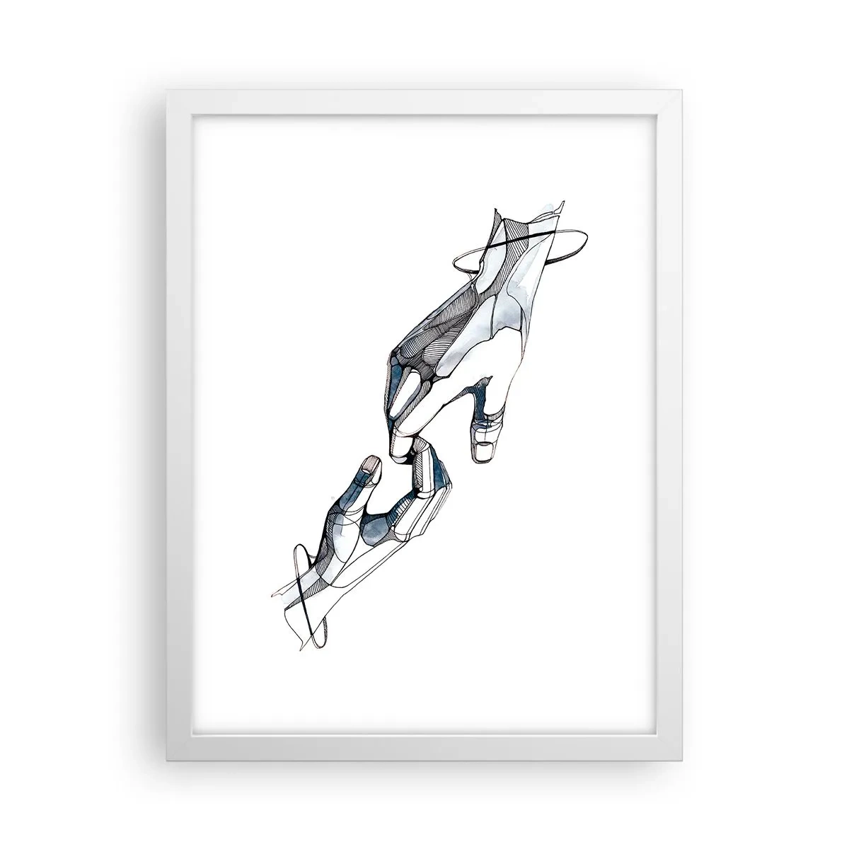 Plakát v bílém rámu - Dobré gesto - 30x40 cm