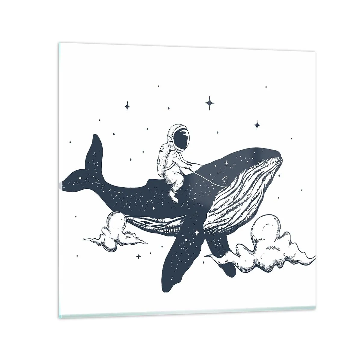 Obraz na skle - Vesmírné dobrodružství - 60x60 cm