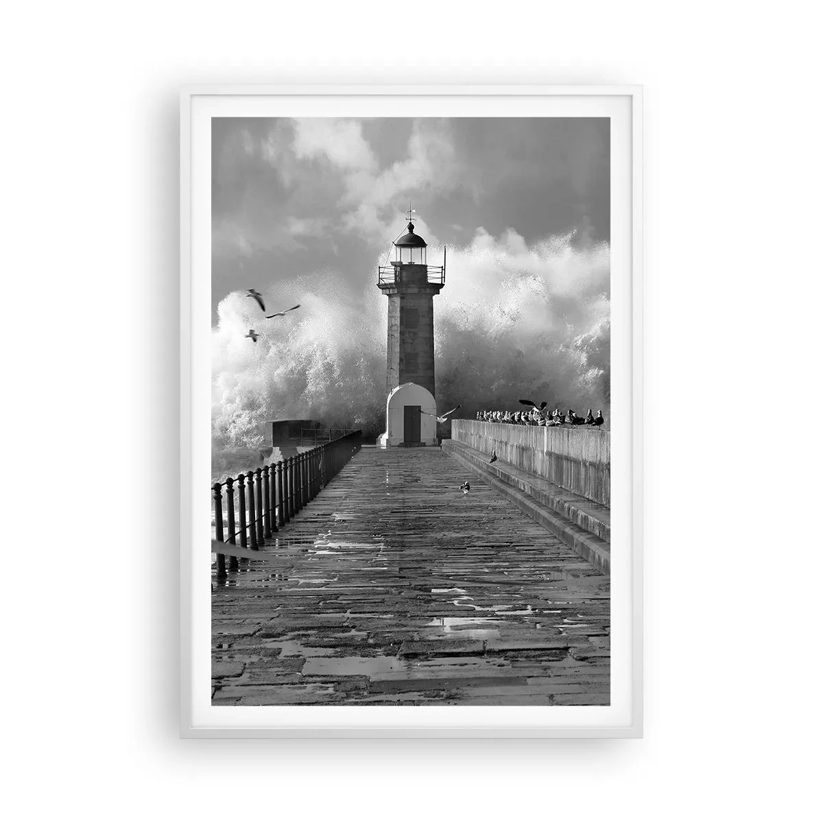 Plakát v bílém rámu - Nebojácná - 70x100 cm