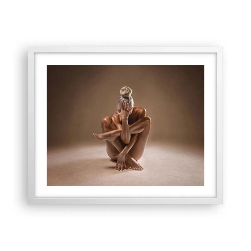 Plakát v bílém rámu - Jednota těla a ducha - 50x40 cm