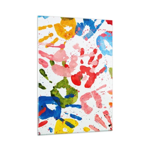 Obraz na skle - Jdi ve stopách - 50x70 cm