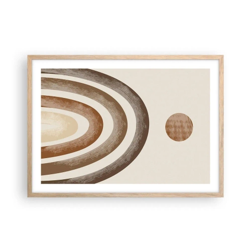 Plakát v rámu světlý dub - V předaleké galaxii - 70x50 cm